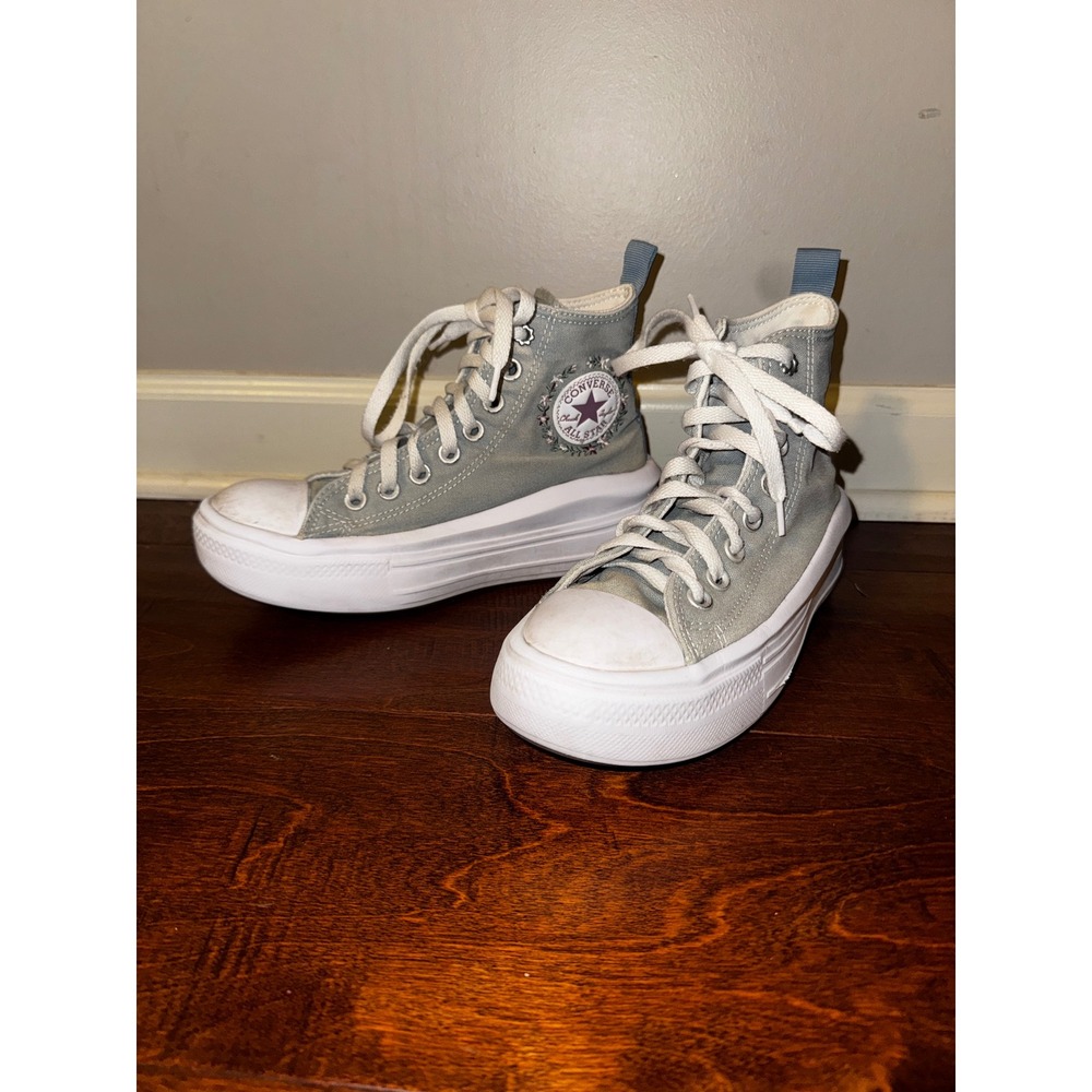 Converse Chuck Taylor All Star Move Platform High Top Floral Acid Wash 4Y/W5.5-6
